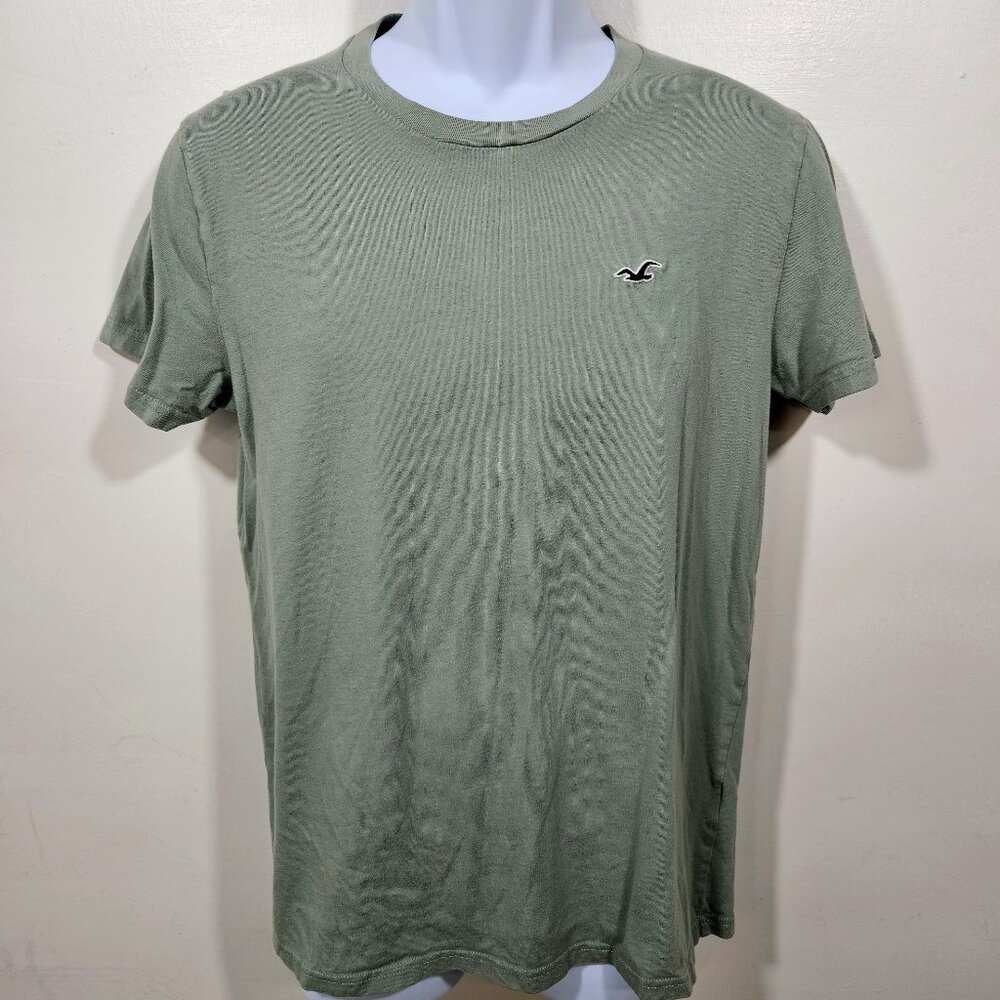 Hollister Must Have Men’s Short Sleeve T-shirt - Olive‎ Green - Size S   (79)